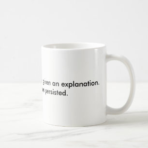 Sie bestand fort kaffeetasse