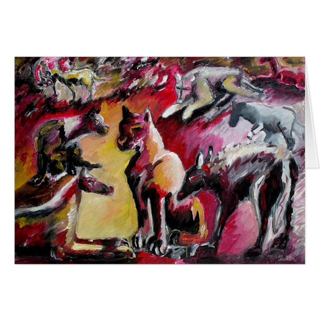 Sie beteten ihn - Karte an (Vorderseite (Horizontal))