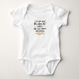 Sie bewegt den Baby Jersey Bodysuit Strampler