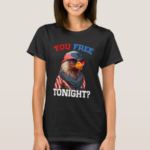 Sie bezahlen heute Abend Usa Flag Bald Adler 4. Ju T-Shirt