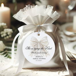 Sie bindet das Brautparty der Perlhühner Geschenkanhänger