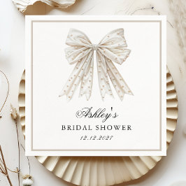 Sie bindet das Brautparty der Perlhühner Serviette