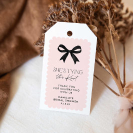 Sie bindet das Brautparty des Knochenknollens Geschenkanhänger