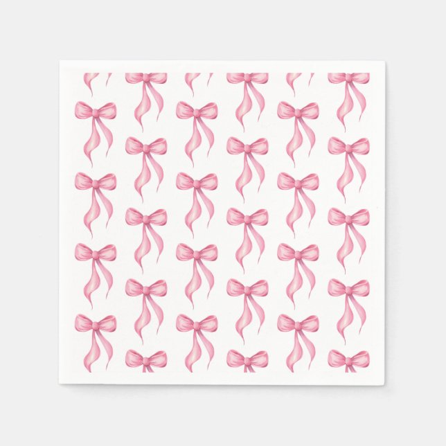 Sie bindet das Brautparty des Knot-Bow-Musters Serviette (Vorderseite)