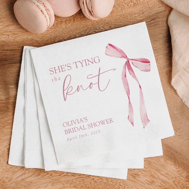 Sie bindet das Brautparty des "Knot Coquette Bow" Serviette (Von Creator hochgeladen)