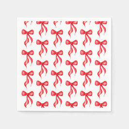 Sie bindet das Brautparty des "Knot Red Bow Patter Serviette