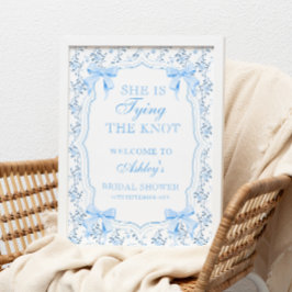 Sie bindet das Brautparty des Knotens an Poster