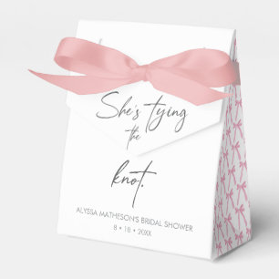 Sie bindet das Brautparty des Knotens Chic Ribbon  Geschenkschachtel