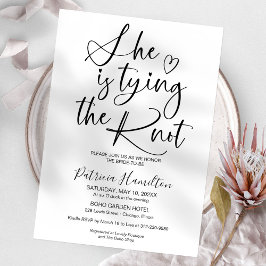 Sie bindet das Brautparty des Knotens Einladung