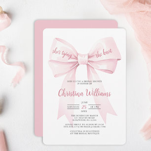 Sie bindet das Brautparty des Knotens Einladung