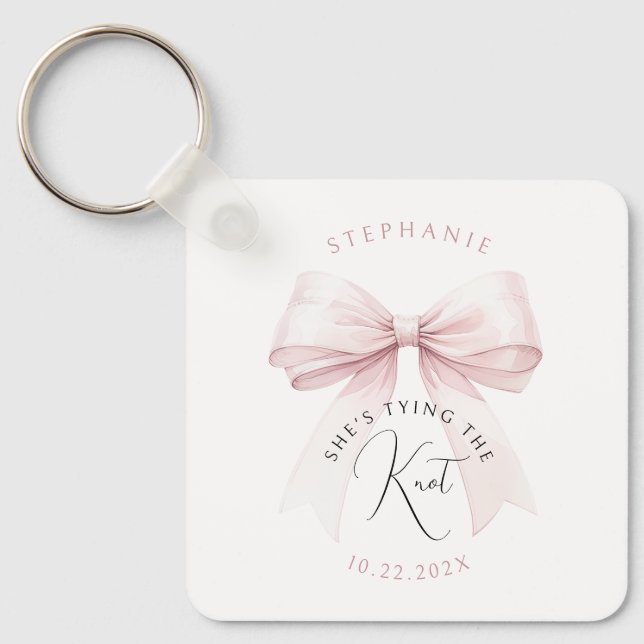 Sie bindet das Brautparty des Knotens Schlüsselanhänger (Vorderseite)