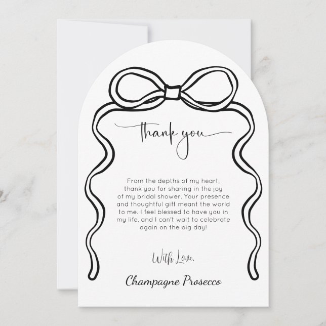 Sie bindet das Foto des Knochen-Brautparty Einladung (Vorderseite)