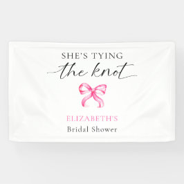 Sie bindet das Knot-Brautparty-Custom Banner