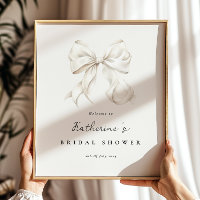 Sie bindet das Knot-Brautparty-Willkommenspopster