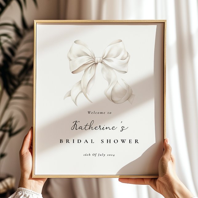 Sie bindet das Knot-Brautparty-Willkommenspopster Poster (Von Creator hochgeladen)