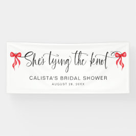 Sie bindet das Personalisierte Brautparty des Knot Banner