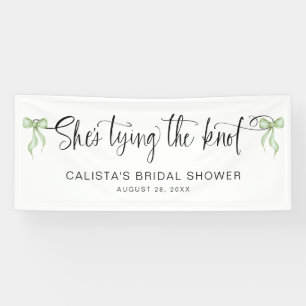 Sie bindet das Personalisierte Brautparty des Knot Banner