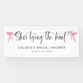 Sie bindet das Personalisierte Brautparty des Knot Banner