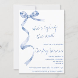 Sie bindet den Knoten! Modernes Brautparty Einladung