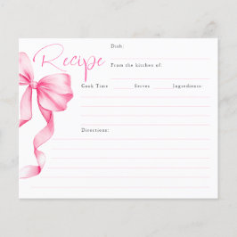 Sie bindet die Rosa-Borg-Bridal-Rezept-Karte