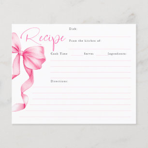 Sie bindet die Rosa-Borg-Bridal-Rezept-Karte
