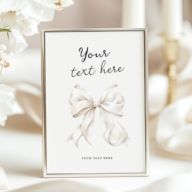 Sie bindet die Tafelsigne des Knochen-Brautparty Poster (Von Creator hochgeladen)