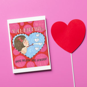 Sie blasen mir die Valentinkarte ab Feiertagskarte