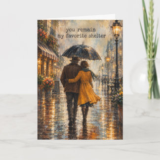 Sie bleiben meine Lieblingszuflucht Hochzeitstagsk Karte
