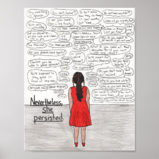 Sie blieb bestehen (Latina) Poster