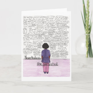 Sie blieb bestehen (schwarz) karte