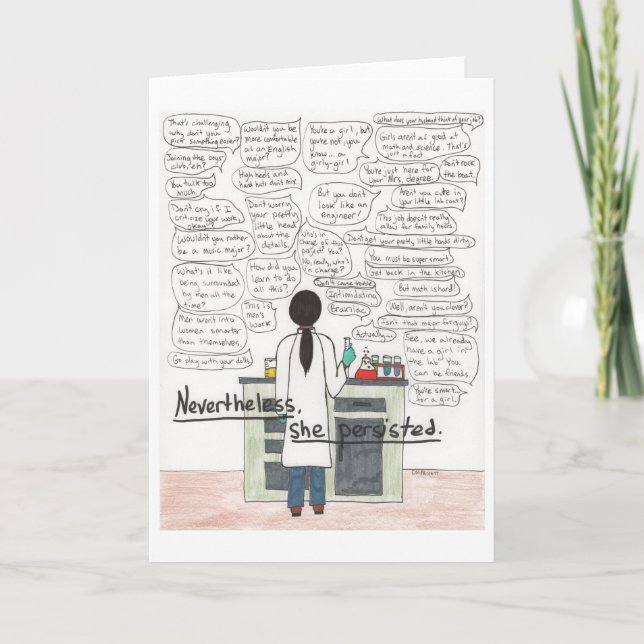 Sie blieb bestehen (STEM) Karte (Vorderseite)