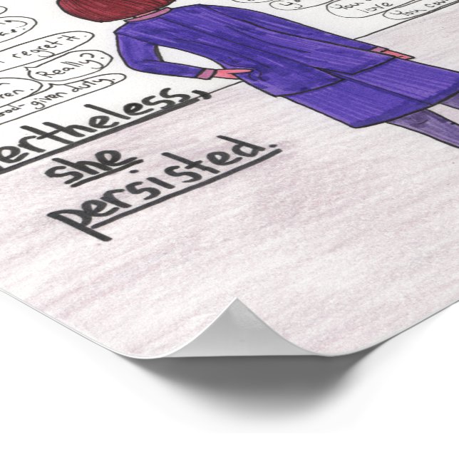 Sie blieb (kinderlos) 8,5 x 11 poster (Ecke)