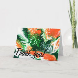 "Sie blüht wie der Amazon" Danke Karte