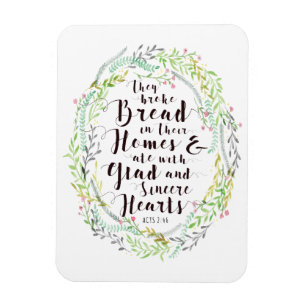 Sie brachen Brot in ihrem Ausgangsmagneten Magnet