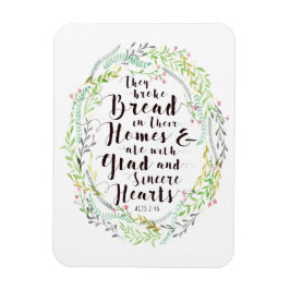 Sie brachen Brot in ihren Zuhause Magnet