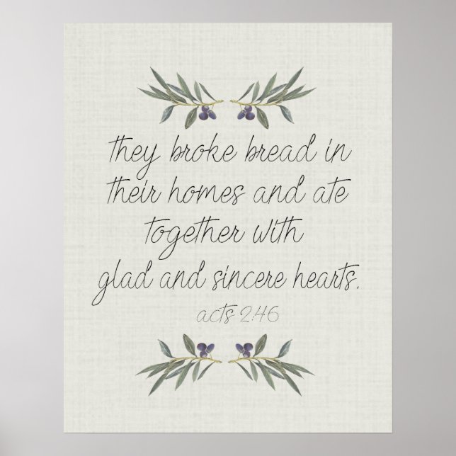 Sie brachten Brot Poster (Vorne)