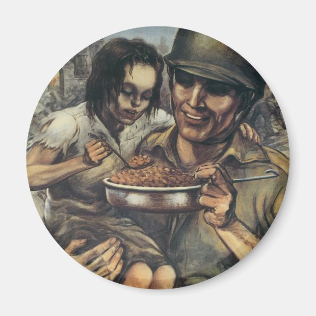 Sie brauchen Essen ~ Pflanze Mehr Bohnen Magnet (Vorne)