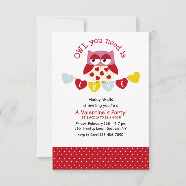 Sie brauchen Liebe Einladung (Vorderseite)