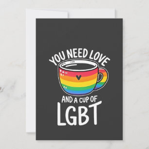 Sie brauchen Liebe und einen Cup mit LGBT-Preis Mo Einladung
