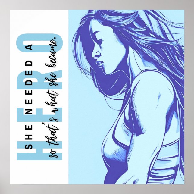Sie brauchte ein Helden-Poster Poster (Vorne)
