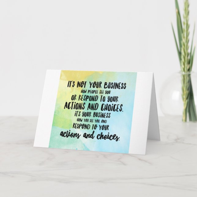 Sie buchen - Grußkarte Karte (Vorderseite)