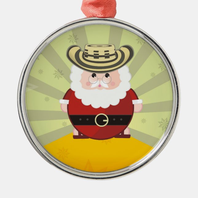 sie colombian chirstmas ornament aus metall (Vorne)