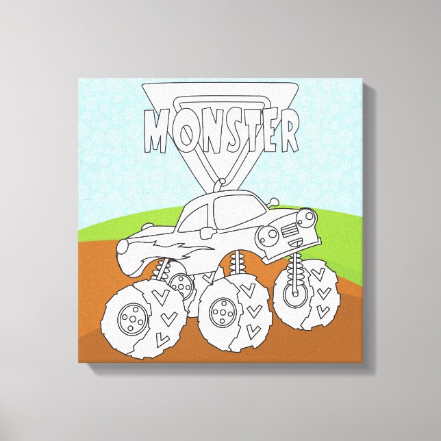 Sie Color Me und fügen Ihre TextWrapped-Leinwand ( Leinwanddruck (Vorderseite)