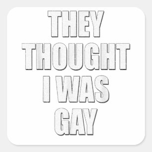 Sie dachten, es sei ein Gay-Internet-Memo, von dem Quadratischer Aufkleber
