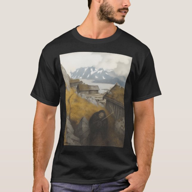 Sie deckt das ganze Land durch Theodor Kittelsen a T-Shirt (Vorderseite)