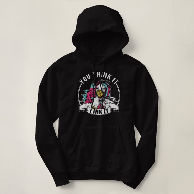 Sie denken, ich denke, es ist Art Tattoo Künstler  Hoodie (Design vorne)