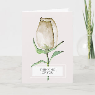 Sie denken, modern, elegant, Rose, Karte