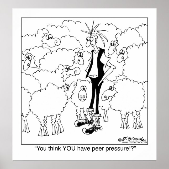 Sie denken, Sie haben Peer Pressure! Poster (Vorne)