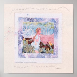 Sie, die auf die Archivkunst von Engel warten Poster