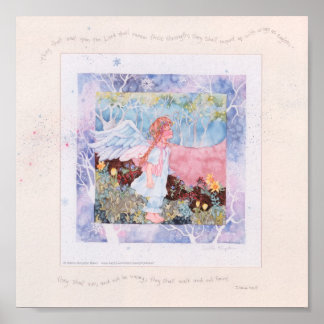 Sie, die auf die Archivkunst von Engel warten Poster